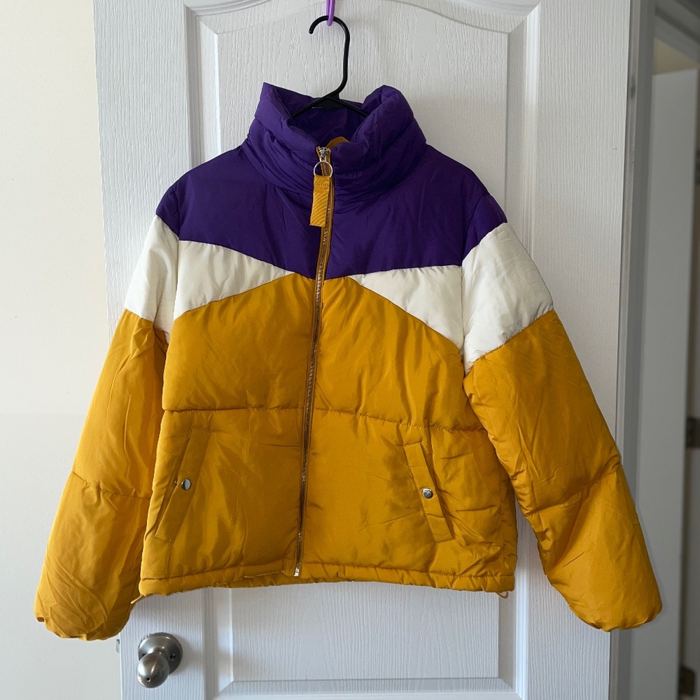 Multicolor puffy jacket